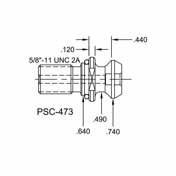 Tj Davies Co Coolant Through Retention Knob PSC-473